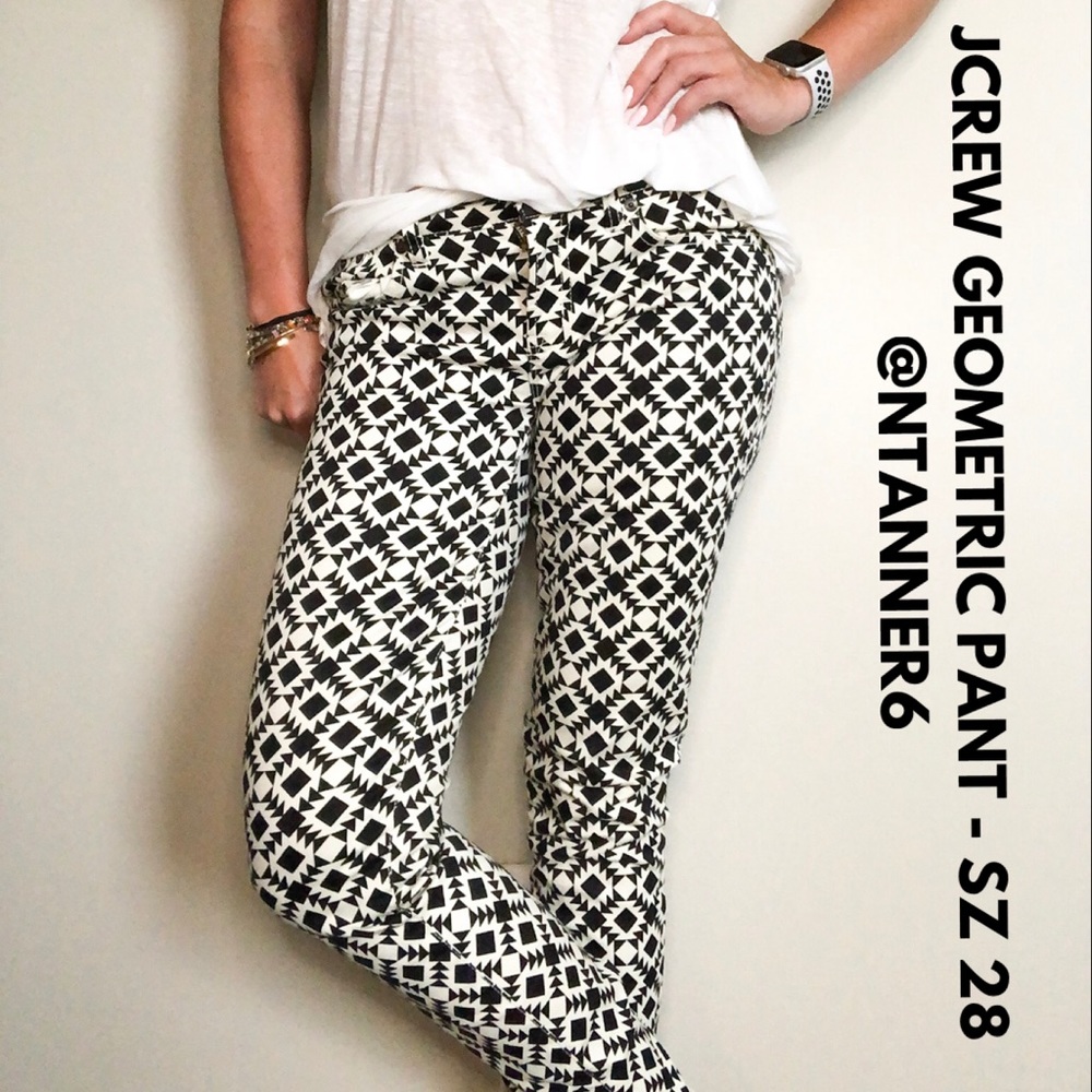 JCREW GEOMETRIC PANT - SZ 28